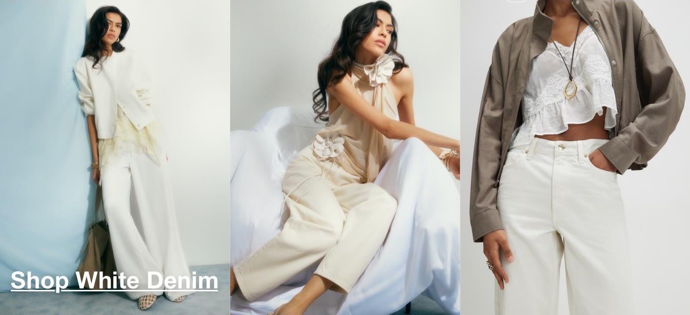 Shop White Denim